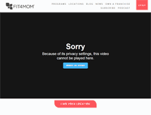 Tablet Screenshot of fit4mom.com